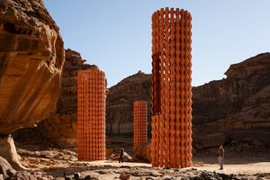 Rana Haddad + Pascal Hachem, _Reveries_ (2024). Exhibition view: Desert X AlUla (9 February–23 March 2024). Courtesy The Royal Commission for AlUla. Photo: Lance Gerber.